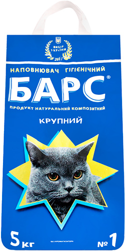 Барс №1, наполнитель для туалета, крупный 