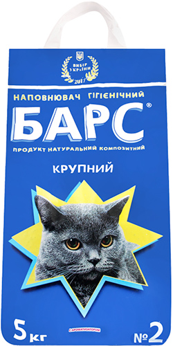 Барс №2, наполнитель для туалета, крупный, с ароматом