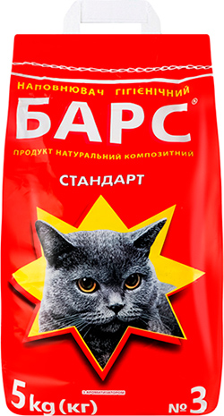 Барс №3 стандарт, наполнитель для туалета, с ароматом