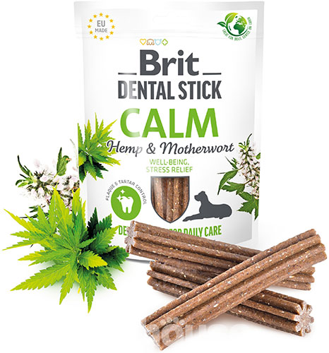 Brit Dog Dental Stick Calm Ласощі із заспокійливою дією для собак, фото 2