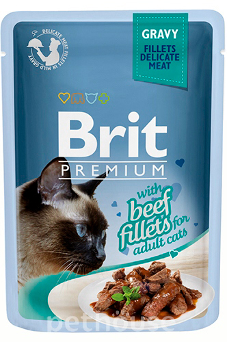 Brit Premium Філе яловичини в соусі для котів