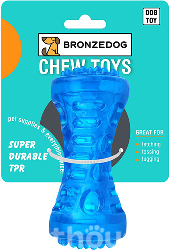 Bronzedog Chew Гантель с пищалкой для собак, фото 5