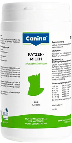 Canina Заменитель молока для котят Canina Katzenmilch