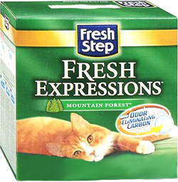 Fresh Step Fresh Expressions наполнитель для туалета с ароматом горного леса 