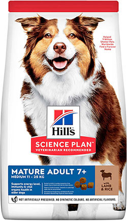 Hill's SP Canine Mature Adult 7+ Medium Breed Lamb&Rice