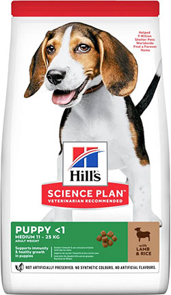 Hill's SP Puppy Medium Breed Lamb&Rice