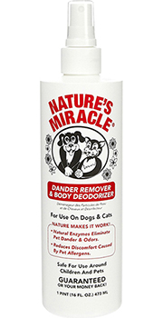 Nature's Miracle Dander Remover & Body Deodoriser, Spray