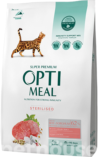 Optimeal Cat Adult Sterilised Beef & Sorghum