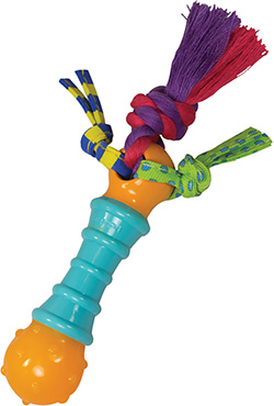 Petstages Mini barbell сhew - Гантеля мини с канатиками