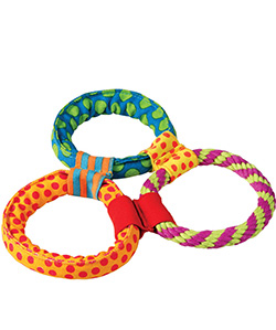 Petstages Healthy hoops - Три кольца текстильные