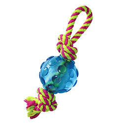 Petstages Mini orka ball w/rope - Орка мини мячик с канатиками
