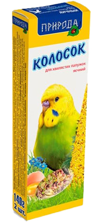 Природа Колосок для попугаев - яичный