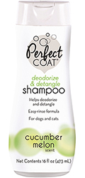 8in1 Perfect Coat Deodorize & Detangle Shampoo Шампунь для собак и кошек