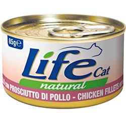 LifeCat Куряче філе з шинкою для котів