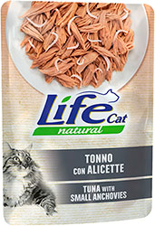 LifeCat Тунець з анчоусами в желе для котів, пауч