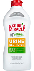 Nature's Miracle Urine Destroyer Dog Stain & Odor Remover, раствор