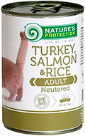 Nature's Protection Cat Neutered Turkey, Salmon & Rice