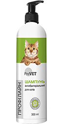 ProVET ПрофіЛайн Антибактеріальний шампунь для котів