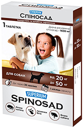 Superium Spinosad Таблетки від бліх для собак вагою від 20 кг до 50 кг