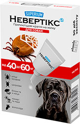 Superium Невертікс Протикліщові краплі для собак вагою від 40 до 60 кг