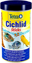 Tetra Cichlid Stix - корм для больших цихлид, палочки