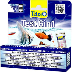 Tetra Test 6 in 1 - тест для перевірки якості води в акваріумі