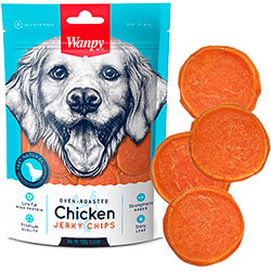 Wanpy Chicken Jerky Chips Чипси з курячого філе для собак