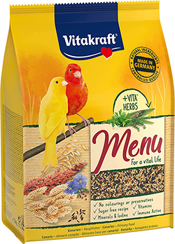Vitakraft Menu Vital для канареек с мёдом