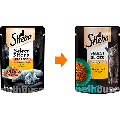 Sheba Select Slices с домашней птицей в соусе, фото 2